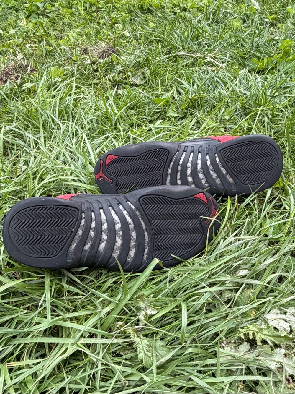 Nike Jordan Red and Black Suede High-Top Sneakers - Picture 3 of 7